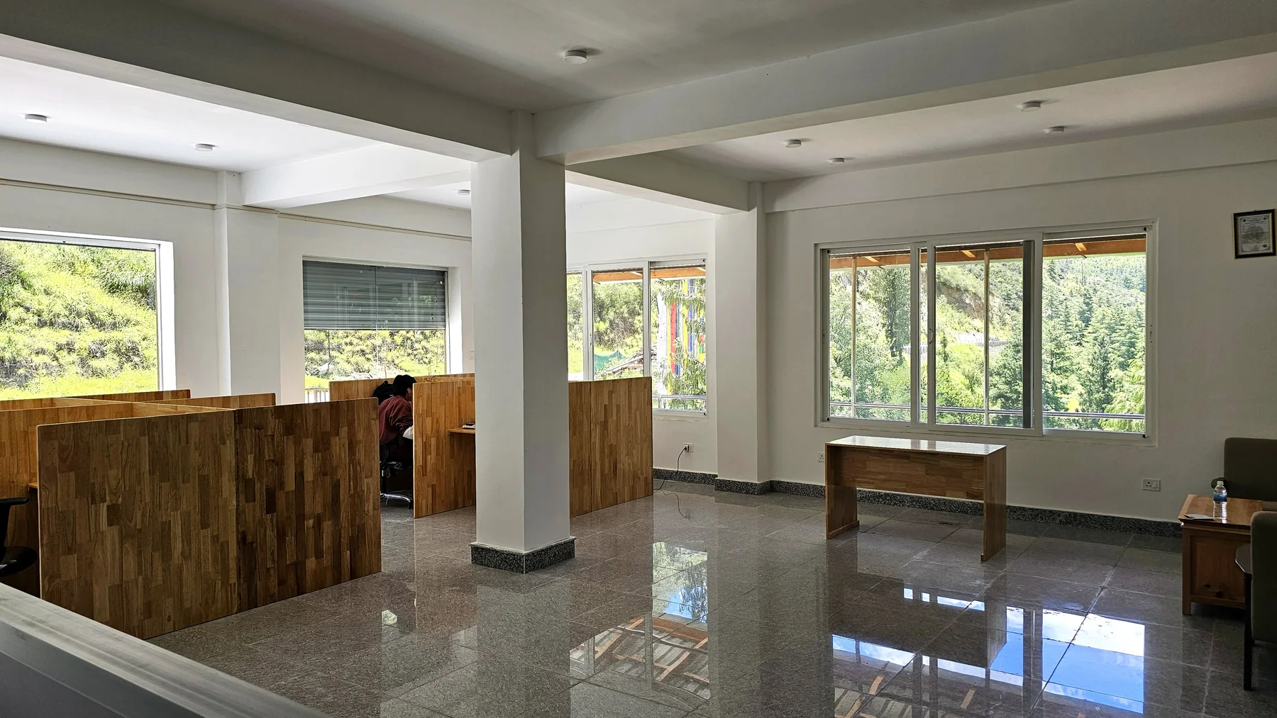 DMR Services open-plan office in Thimphu